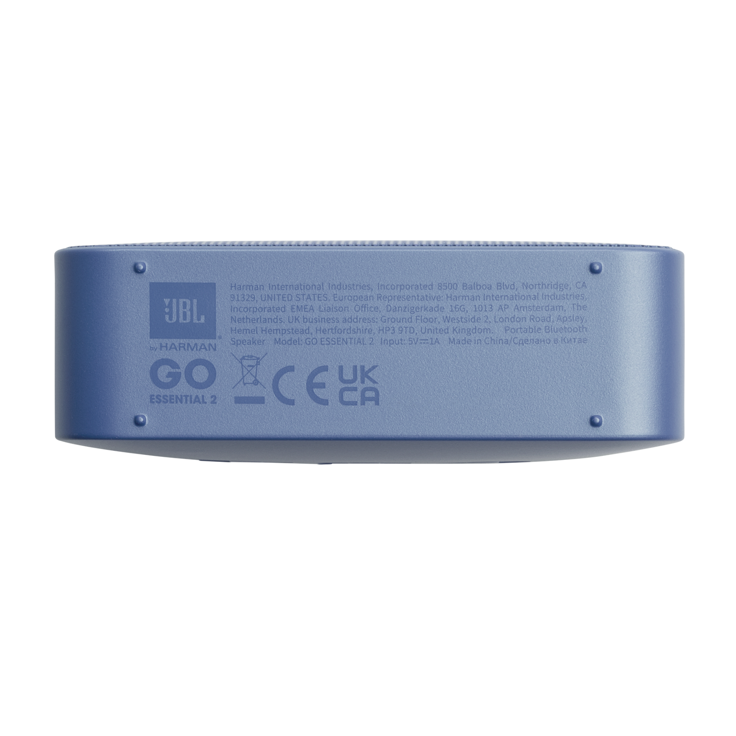 Bärbar Bluetooth-högtalare JBL Go Essential 2, 3.1W, Pro Sound, Vattentät, Blå JBLGOES2BLUCN