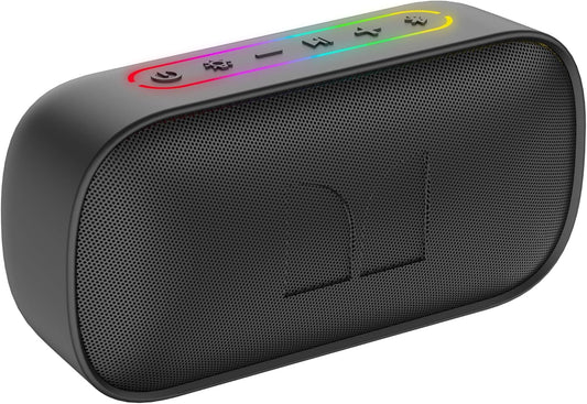 Bärbar Bluetooth-högtalare Monster S150, 14W, TWS, RGB, Vattentät, Svart