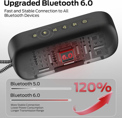 Bärbar Bluetooth-högtalare Monster S150 Plus, 40W, TWS, RGB, Vattentät, Svart