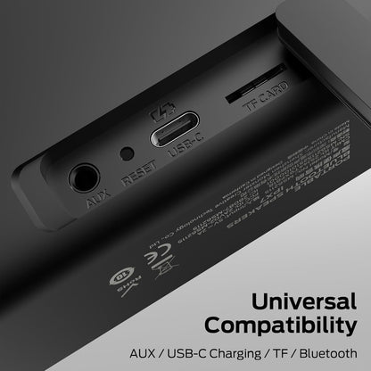 Bärbar Bluetooth-högtalare Monster S150 Plus, 40W, TWS, RGB, Vattentät, Svart