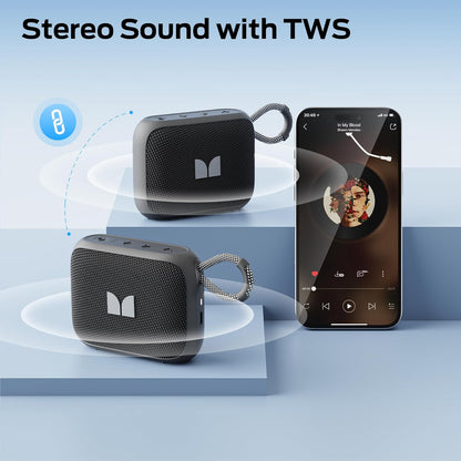 Monster S520 bärbar Bluetooth-högtalare, 5W, TWS, RGB, vattentät, svart