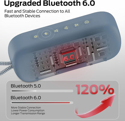 Monster S150 Plus bärbar Bluetooth-högtalare, 40W, TWS, RGB, vattentät, blå