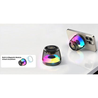 Monster Mag Flux bärbar Bluetooth-högtalare, 5W, TWS, RGB, svart