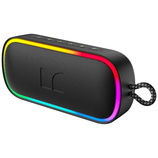 Bärbar Bluetooth-högtalare Monster S150 Plus, 40W, TWS, RGB, Vattentät, Svart