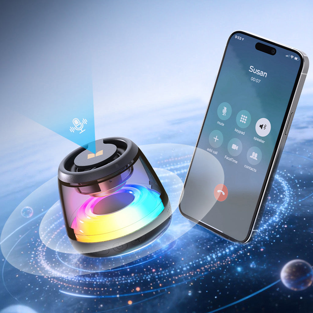 Monster Mag Flux bärbar Bluetooth-högtalare, 5W, TWS, RGB, svart
