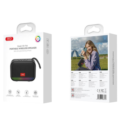Bärbar Bluetooth-högtalare XO Design F66, 5W, RGB, Svart