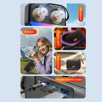 Bärbar Bluetooth-högtalare XO Design F66, 5W, RGB, Svart