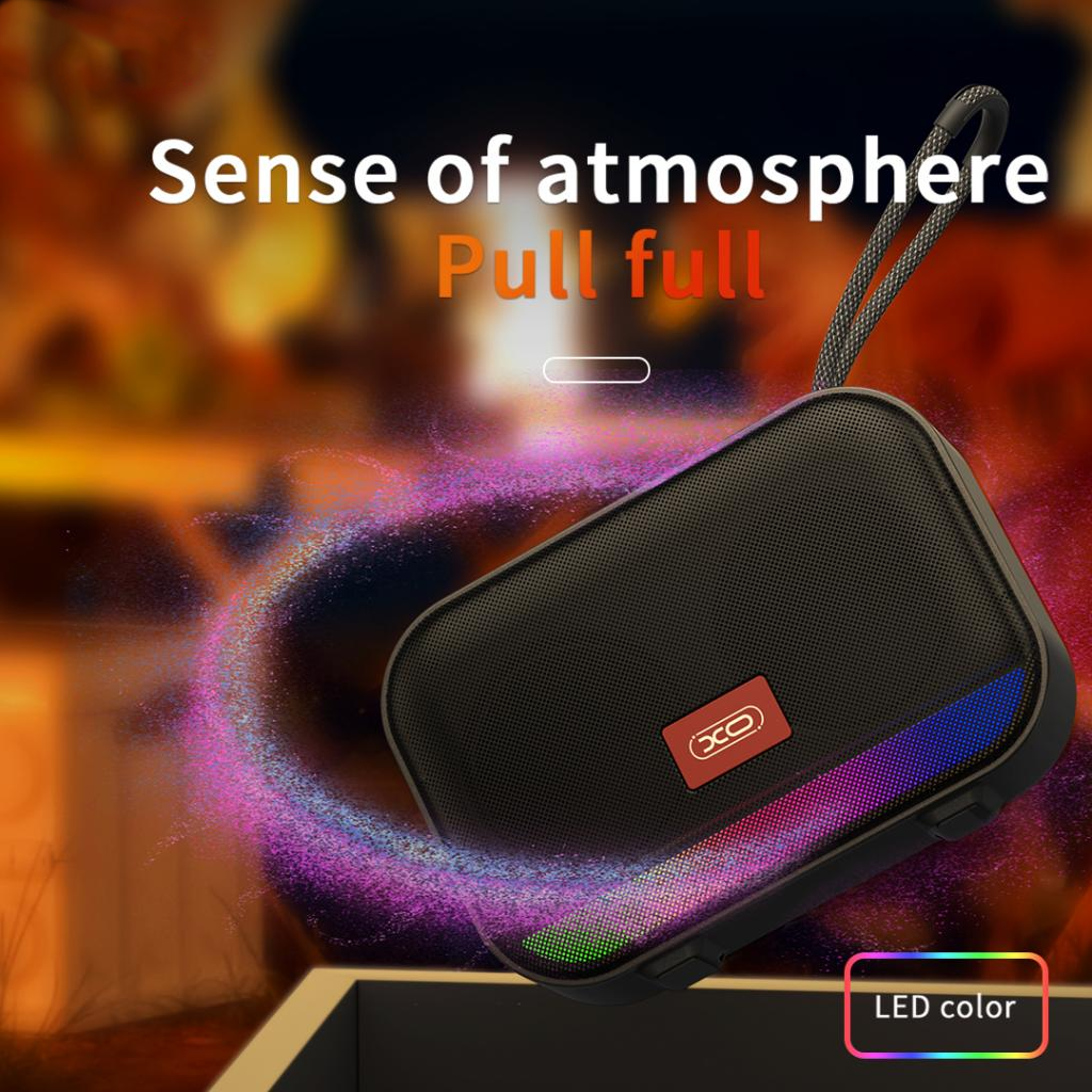 Bärbar Bluetooth-högtalare XO Design F66, 5W, RGB, Svart