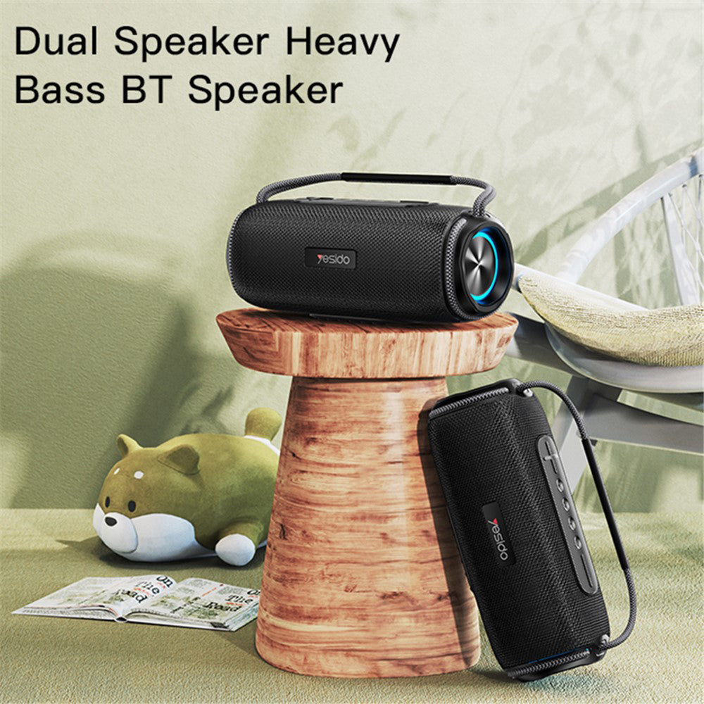Bärbar Bluetooth-högtalare Yesido YSW11, 40W, RGB, Vattentät, Svart