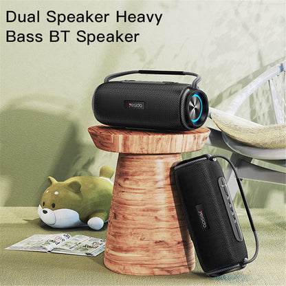 Bärbar Bluetooth-högtalare Yesido YSW11, 40W, RGB, Vattentät, Svart