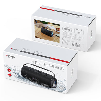 Bärbar Bluetooth-högtalare Yesido YSW11, 40W, RGB, Vattentät, Svart
