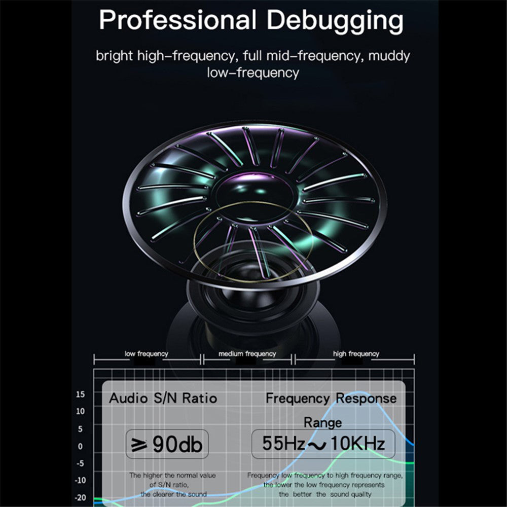 Bärbar Bluetooth-högtalare Yesido YSW14, 5W, RGB, Blå