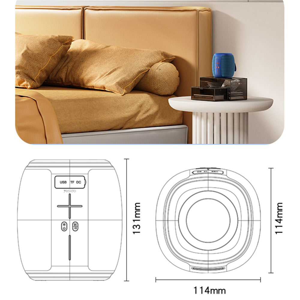 Bärbar Bluetooth-högtalare Yesido YSW14, 5W, RGB, Blå