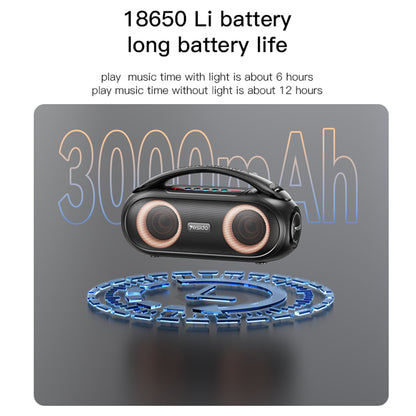 Bärbar Bluetooth-högtalare Yesido YSW19, 40W, RGB, Vattentät, Svart