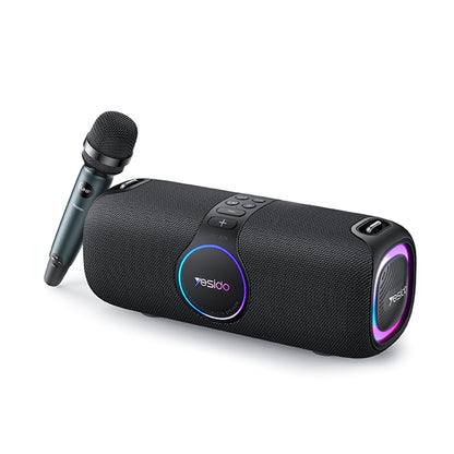 Bluetooth-högtalare Yesido YSW21 Karaoke, 120W, RGB, Vattentät, Svart