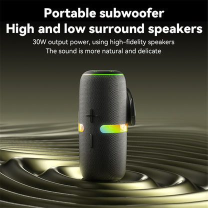 Bärbar Bluetooth-högtalare Yesido YSW22, 30W, RGB, Vattentät, Svart