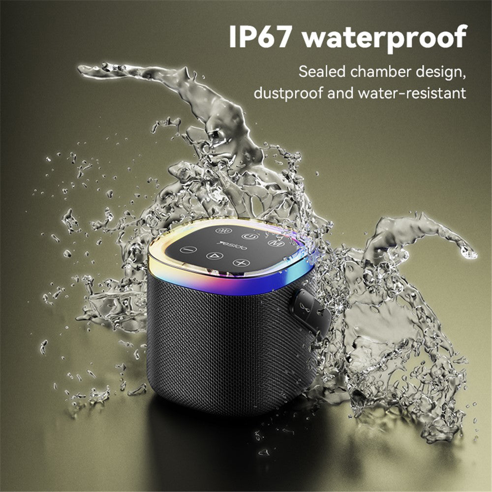 Bärbar Bluetooth-högtalare Yesido YSW25, 5W, RGB, Svart