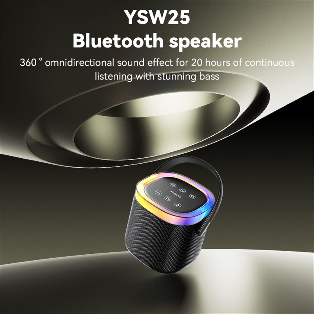 Bärbar Bluetooth-högtalare Yesido YSW25, 5W, RGB, Svart