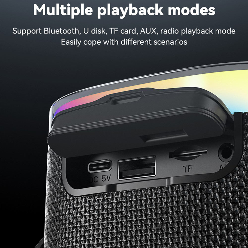 Bärbar Bluetooth-högtalare Yesido YSW25, 5W, RGB, Svart