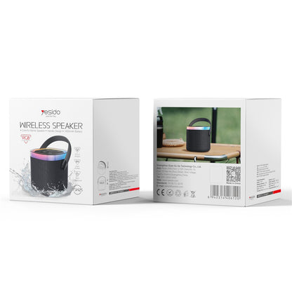 Bärbar Bluetooth-högtalare Yesido YSW25, 5W, RGB, Svart