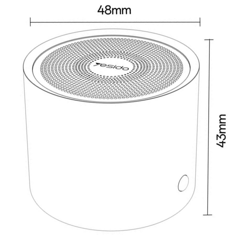 Bluetooth-högtalare Yesido YSW30, 3W, Vattentät, Svart
