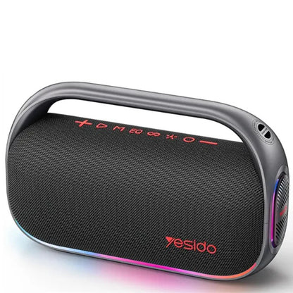 Bärbar Bluetooth-högtalare Yesido YSW31, 80W, RGB, Svart