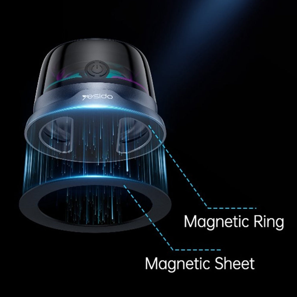 Bärbar Bluetooth-högtalare Yesido YSW32, 3W, RGB, Svart