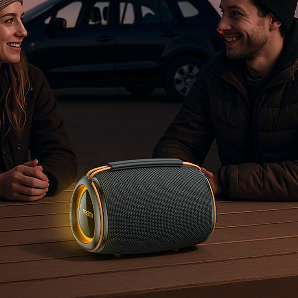 Bärbar Bluetooth-högtalare Yesido YSW39, 20W, TWS, RGB, Svart