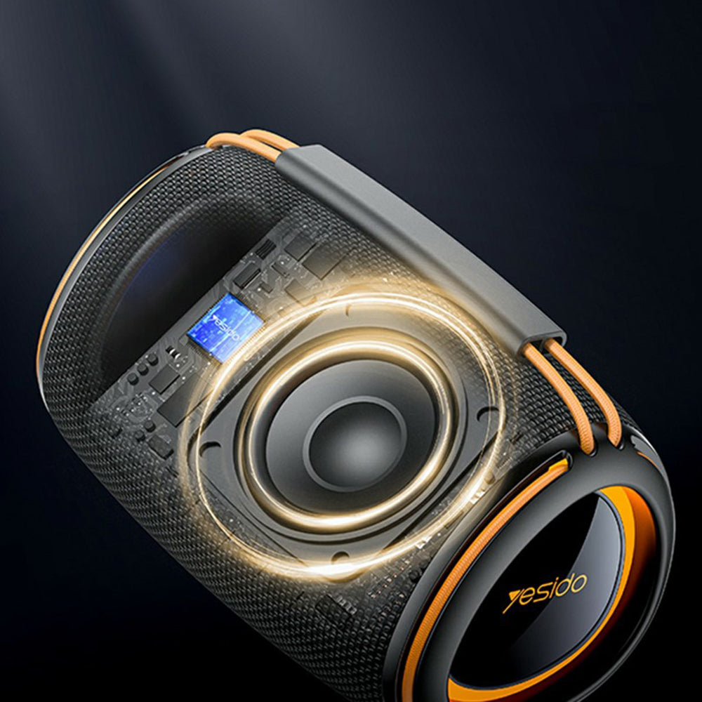 Bärbar Bluetooth-högtalare Yesido YSW39, 20W, TWS, RGB, Svart