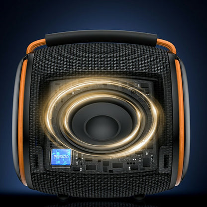Bärbar Bluetooth-högtalare Yesido YSW40, 8W, RGB, Svart