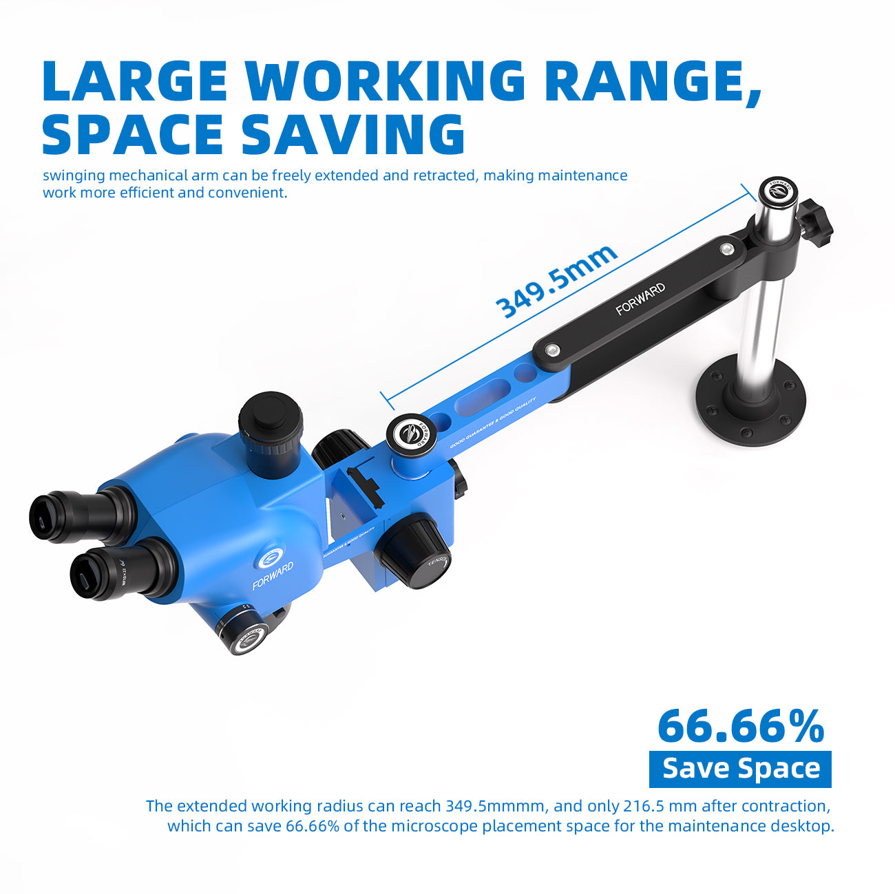 Justerbar arm Forward FW-R02 för mikroskop