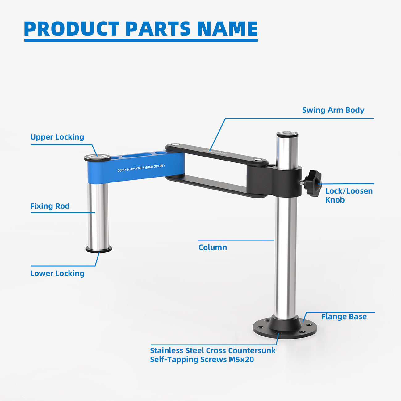 Justerbar arm Forward FW-R02 för mikroskop