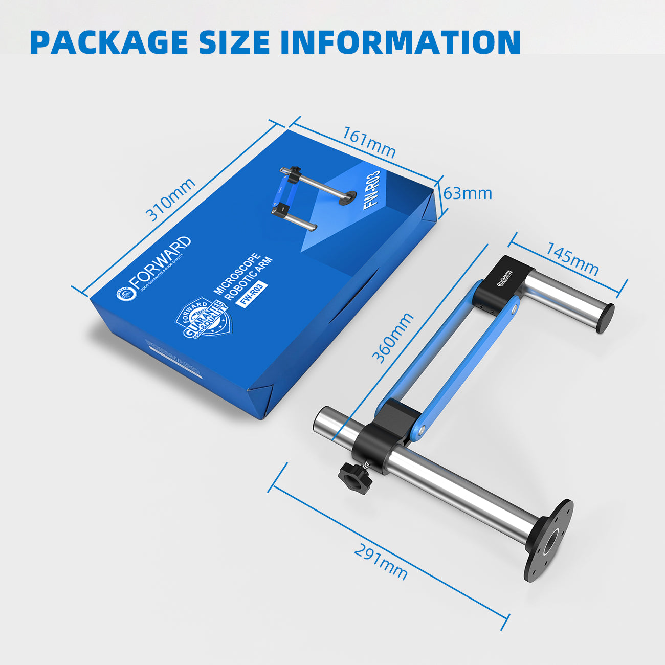 Justerbar arm Forward FW-R03 för mikroskop