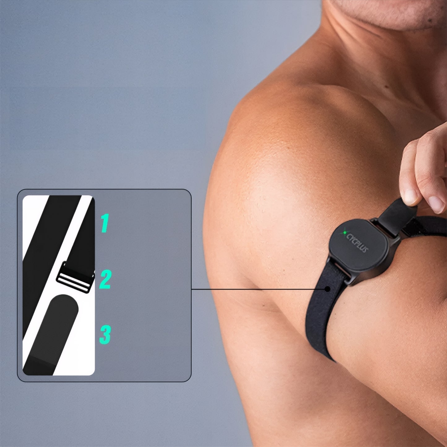 Cycplus H1 Pulsmätararmband, Svart