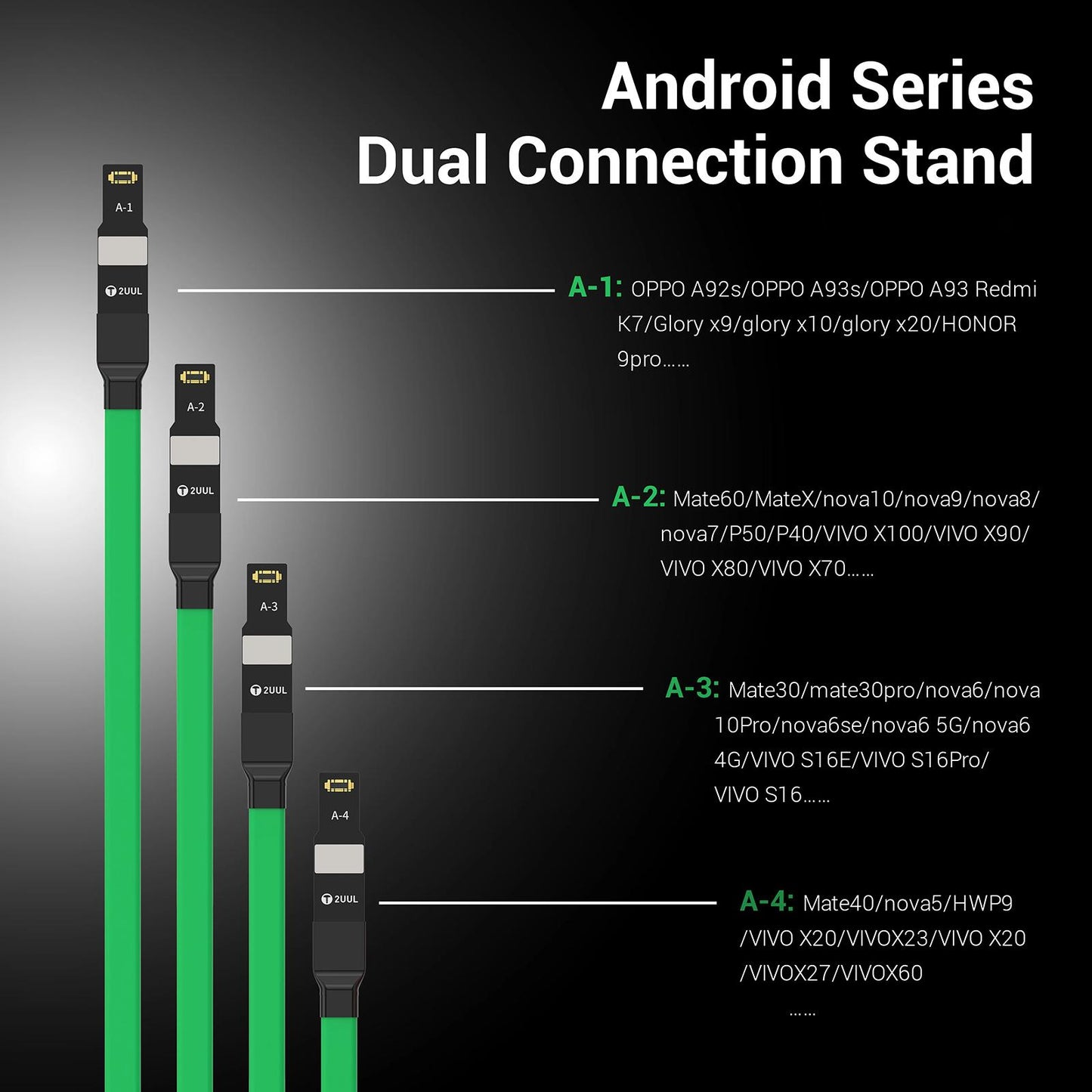 Strömkabel 2UUL PW02 för Apple iPhone / Android-serien
