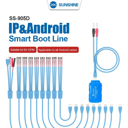 Strömkabel Sunshine SS-905D 21 Type för Apple iPhone / Android-serien