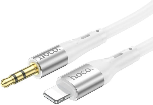 Audio Lightning-kabel - 3,5 mm HOCO UPA22, 1 m, Vit