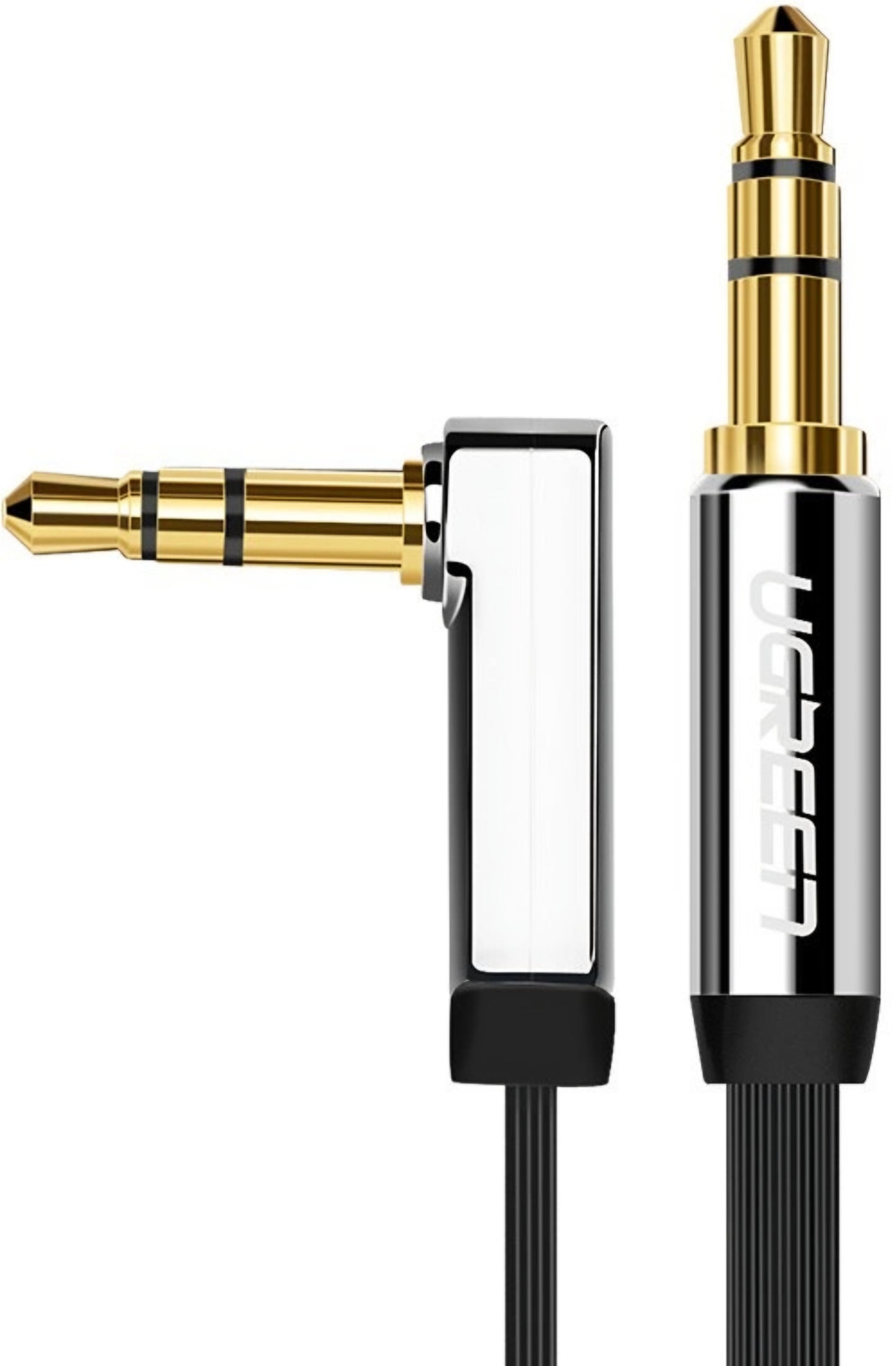 UGREEN AV119 Angled 3.5mm - 3.5mm Audio Cable, 1.5m, Black