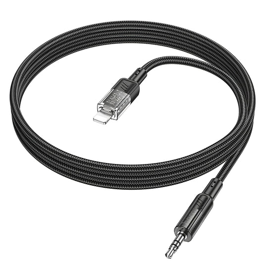 Audio Lightning-kabel - 3,5 mm HOCO UPA27, 1,2 m, Svart