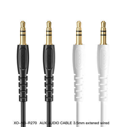 Audio Kabel 3.5mm - 3.5mm XO Design NB-R270, 1m, Vit