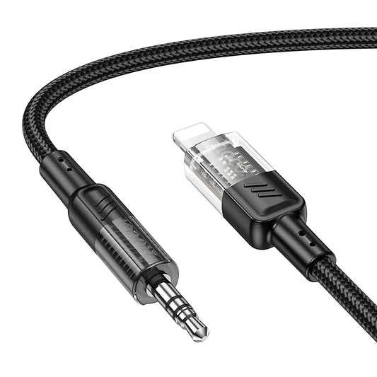 Audio Lightning-kabel - 3,5 mm HOCO UPA27, 1,2 m, Svart