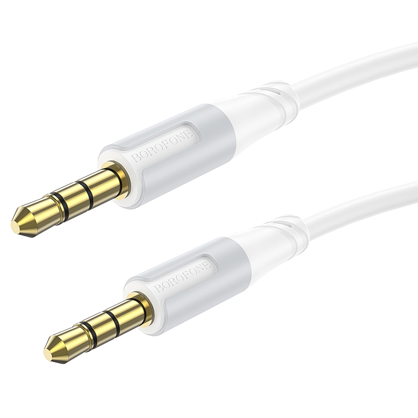 Audio Kabel 3.5mm - 3.5mm Borofone BL19 Creator, 1m, Vit