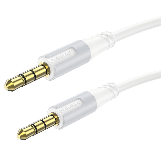 Audio Kabel 3.5mm - 3.5mm Borofone BL19 Creator, 1m, Vit