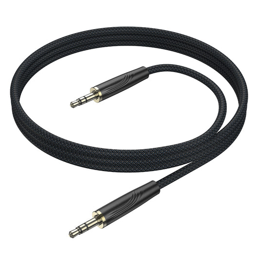 Audio Kabel 3.5mm - 3.5mm Borofone BL23 Refinado, 1m, Svart