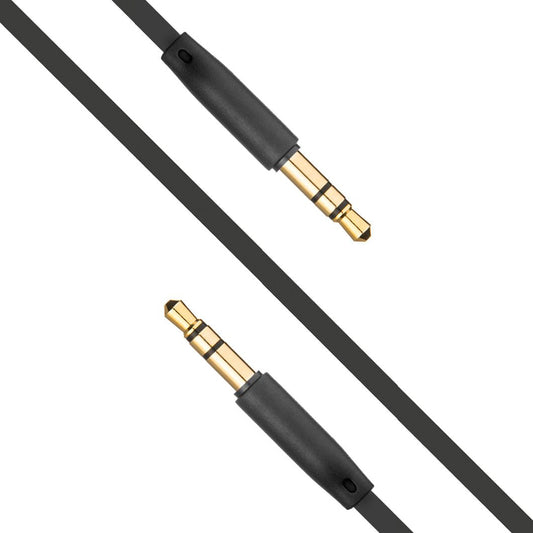 Audio Kabel 3.5mm - 3.5mm Fixed, 1m, Svart