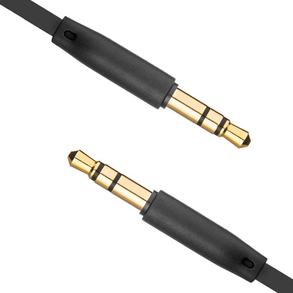 Audio Kabel 3.5mm - 3.5mm Fixed, 1m, Svart