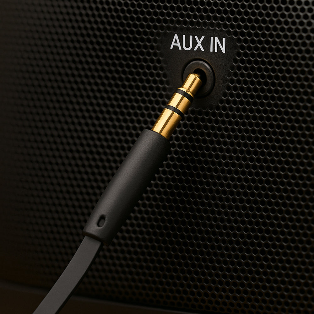 Audio Kabel 3.5mm - 3.5mm Fixed, 1m, Svart