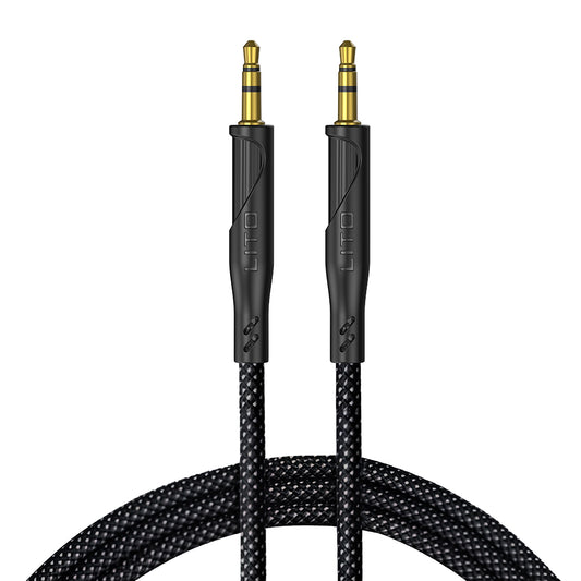 Audio Kabel 3.5mm - 3.5mm Lito LA02, 1m, Svart