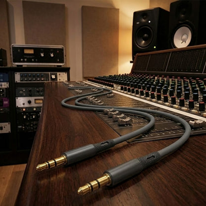 Audio Cable 3.5mm - 3.5mm Techsuit AC3 SoundFlex, 1m, Grey