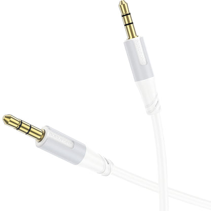 Audio Kabel 3.5mm - 3.5mm Borofone BL19 Creator, 1m, Vit